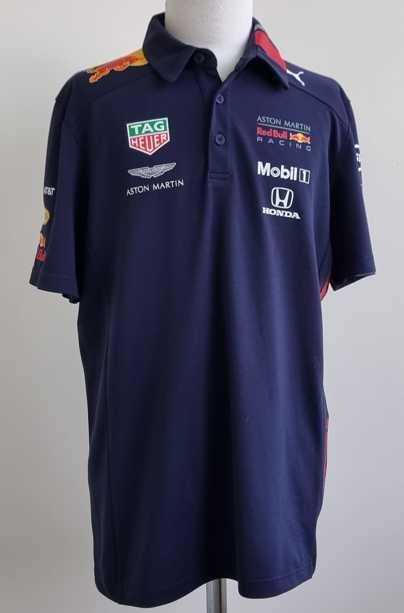 Puma donkerblauwe Red Bull polo F1 mt. 164